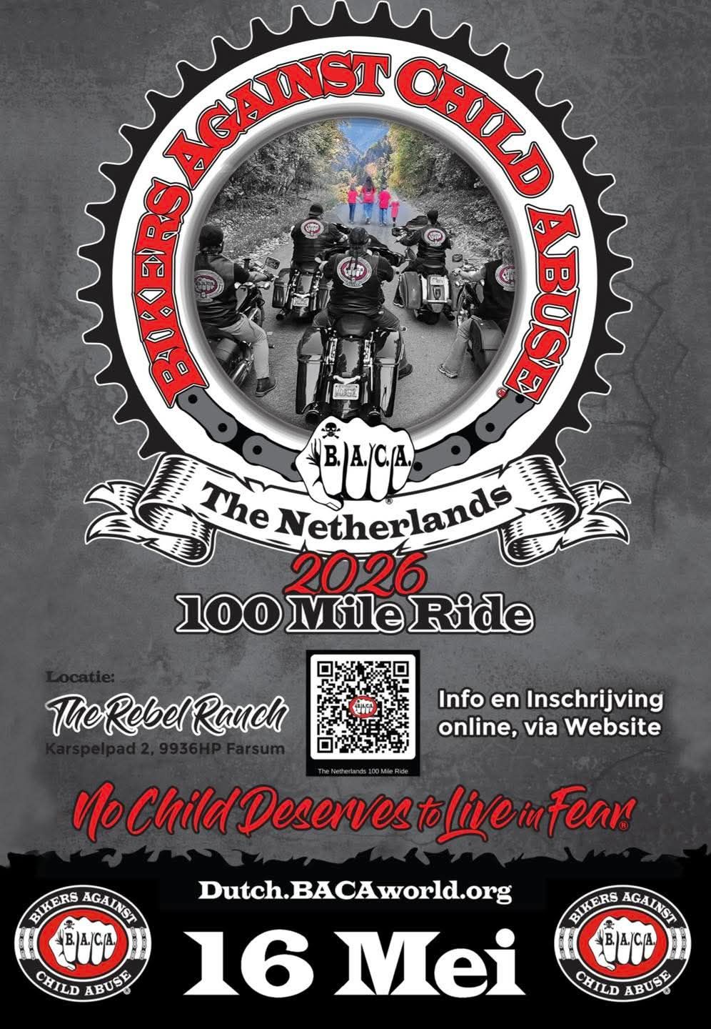 De B.A.C.A. 100 Mile Ride 2026 bij The Rebel Ranch